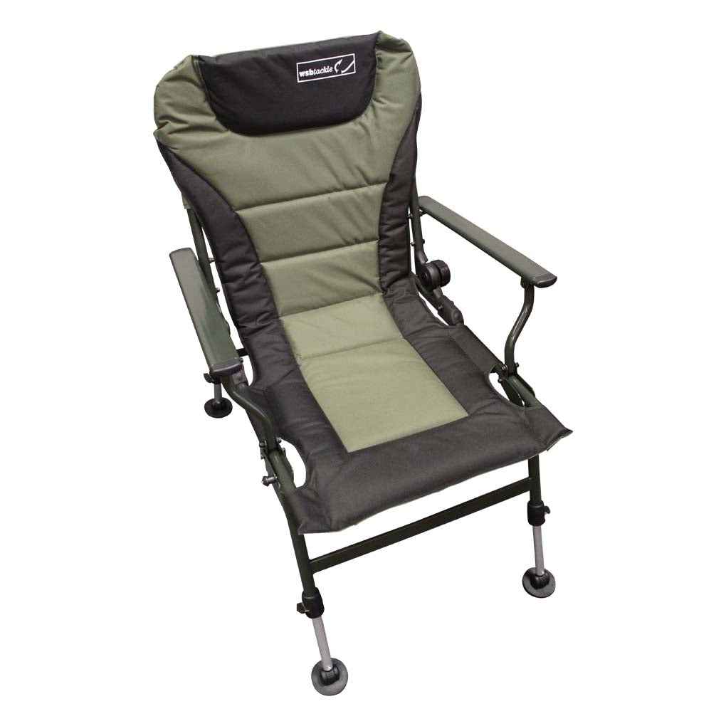 Deluxe Recliner Fishing Arm Chair Carp Specimen Fishing