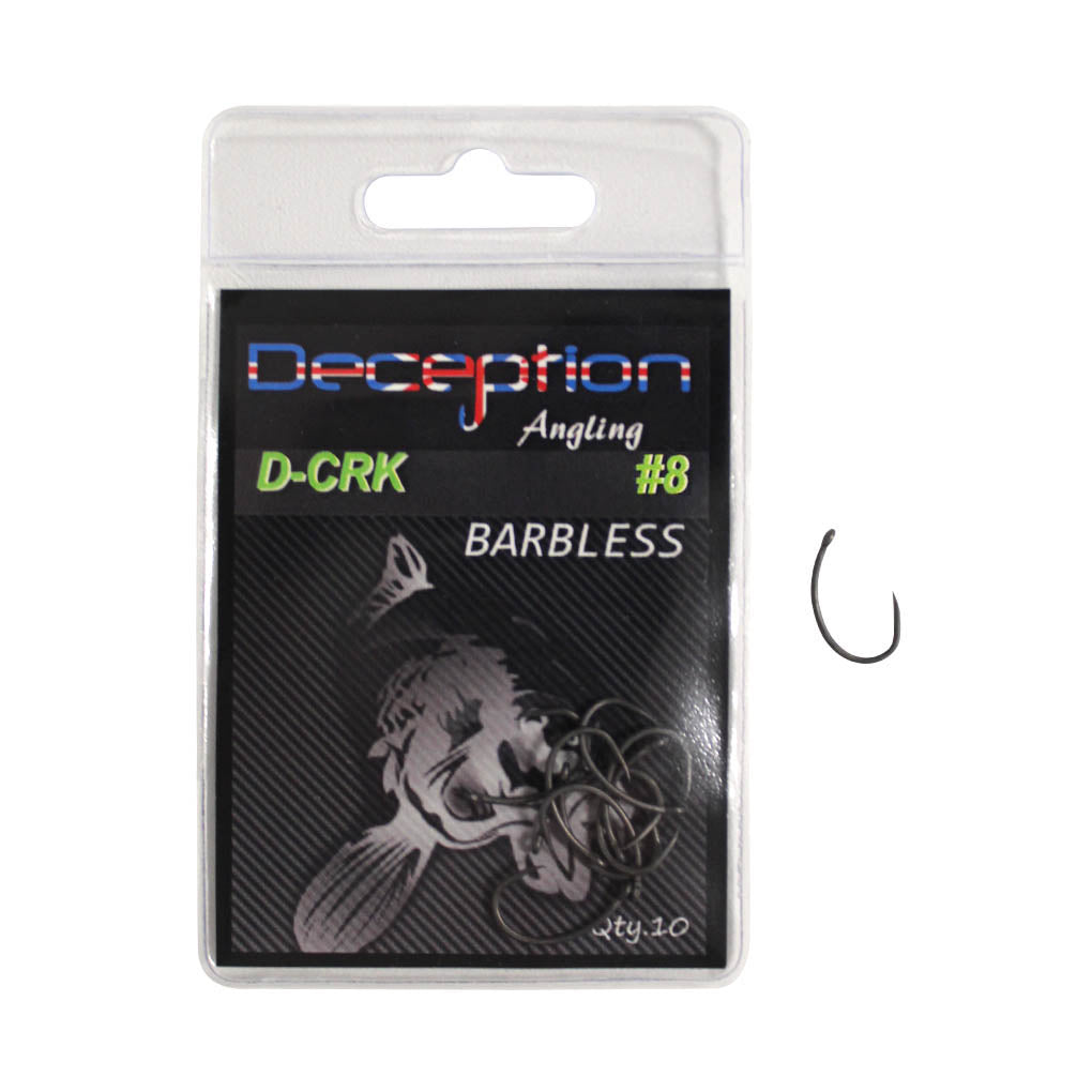 Deception Angling D-CRK Barbless Carp Hooks