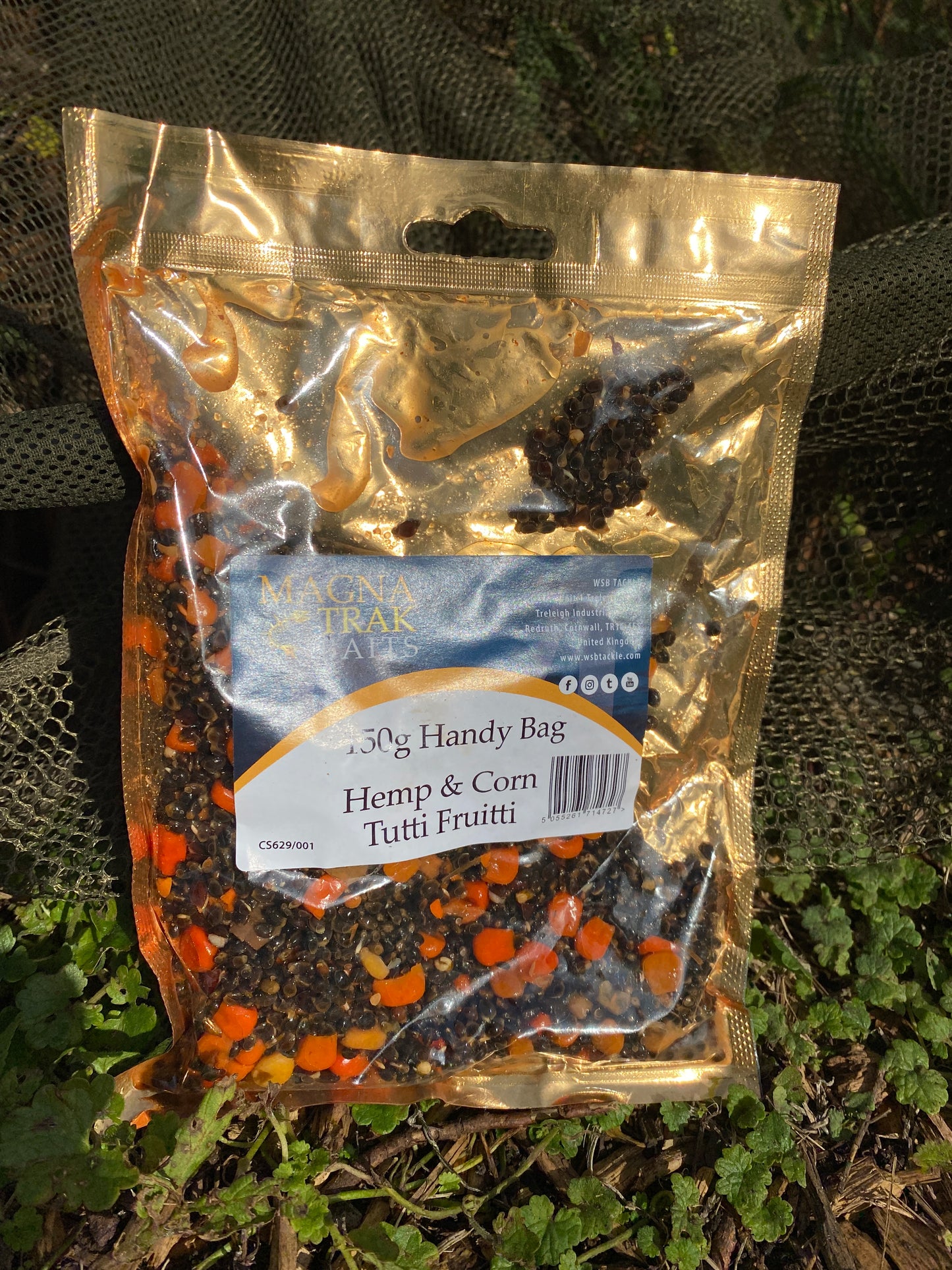Carp & Coarse Fish Attractant – Magntrak Baits Handy Bag 150g, Tutti Fruitti Hemp & Corn