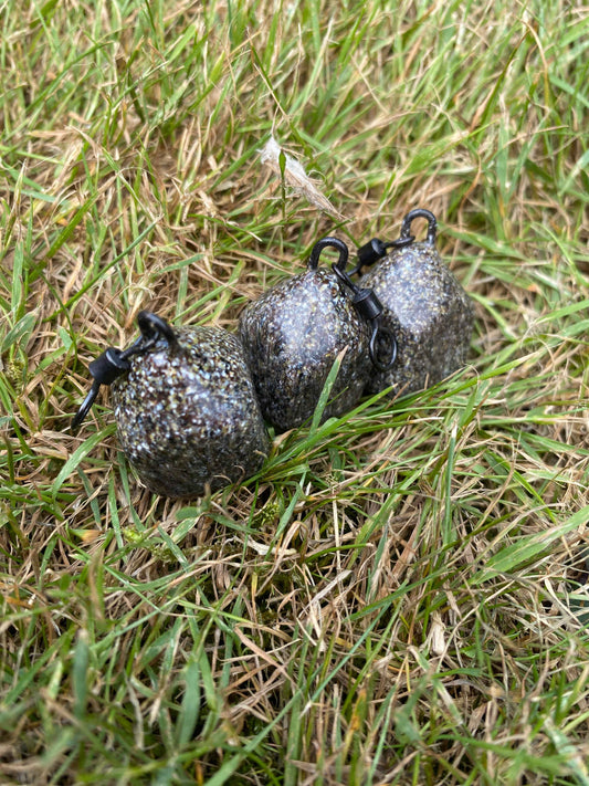 Square Swivel Leads 3 Pack | Carp Fishing Weights - 2oz