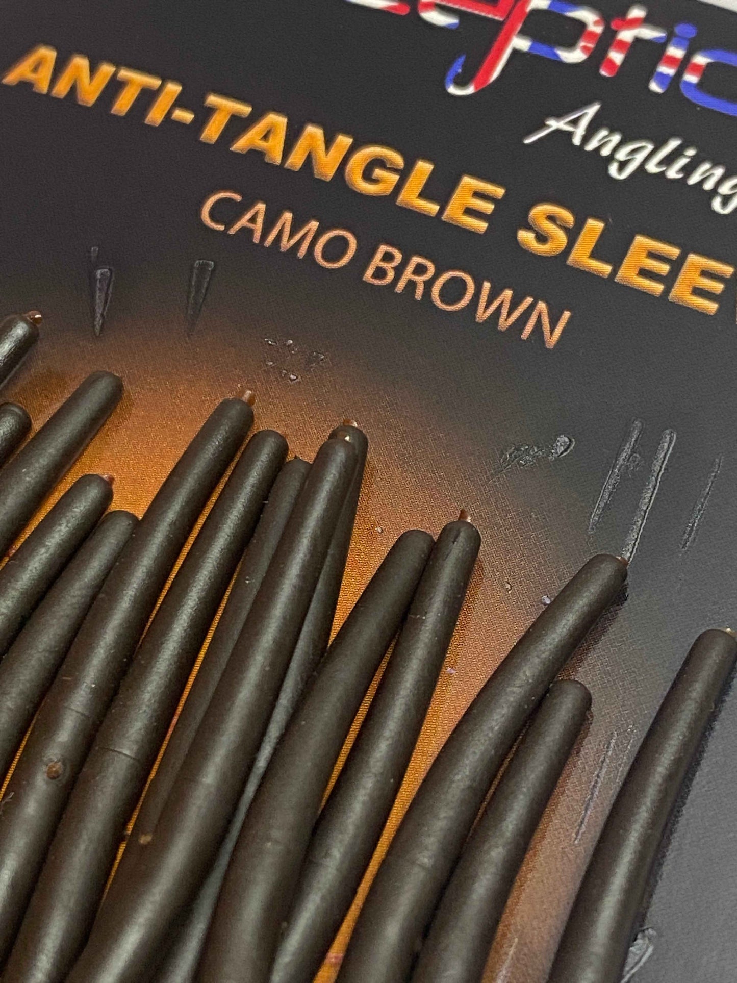 Deception Angling - Anti Tangle Sleeves - Camo Brown - 15 pack