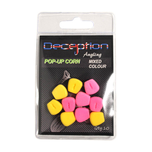 Deception Angling - Pop Up Corn - Yellow, Pink & Red