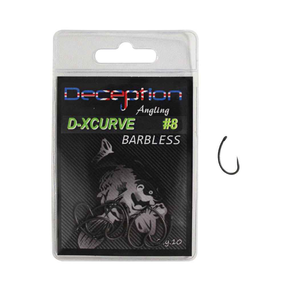 Deception Angling - D-X Curve Barbless Hooks