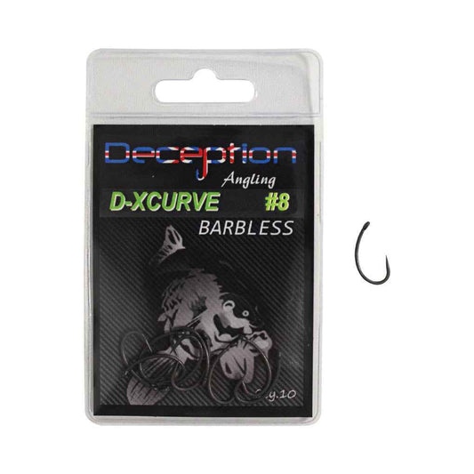 Deception Angling - D-X Curve Barbless Hooks