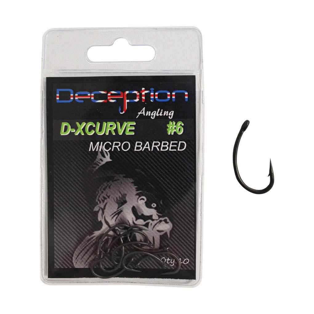 Deception Angling - D-X Curve Barbless Hooks