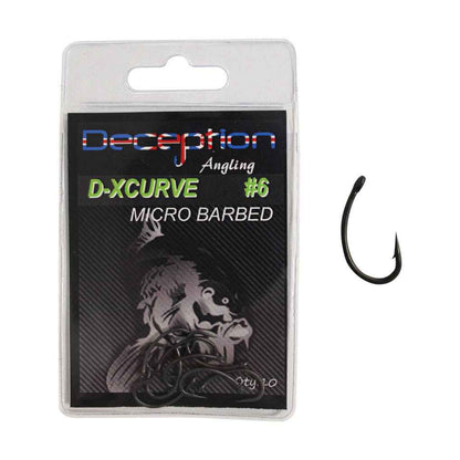 Deception Angling - D-X Curve Barbless Hooks