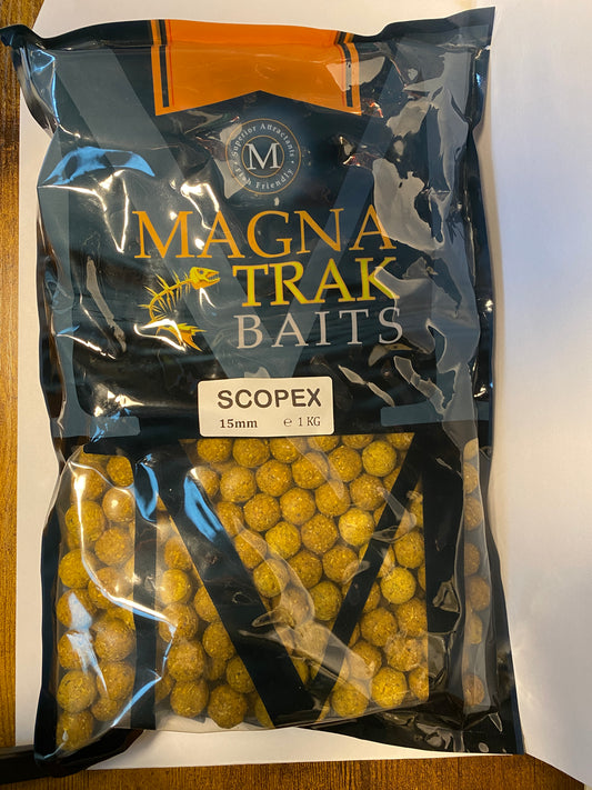 Bag of Magna Trak Baits with visible branding on a white background
