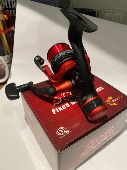 WSB Tackle Stiffi 140 Fixed Spool Fishing Reel – Loaded with 12lb Mono