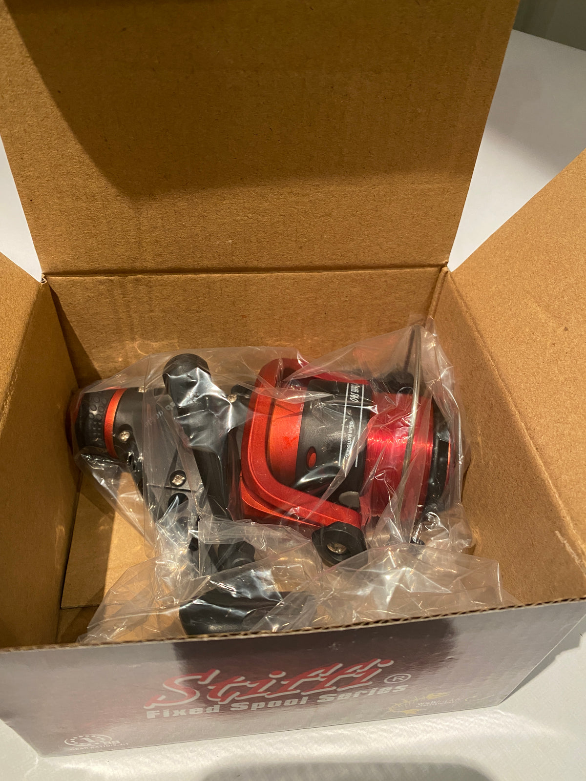 WSB Tackle Stiffi 140 Fixed Spool Fishing Reel – Loaded with 12lb Mono
