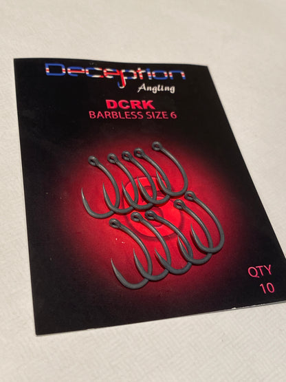 Deception Angling D-CRK Barbless Carp Hooks