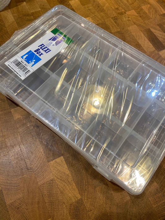 Space Savers Tackle Box - Clear White - 20 compartment